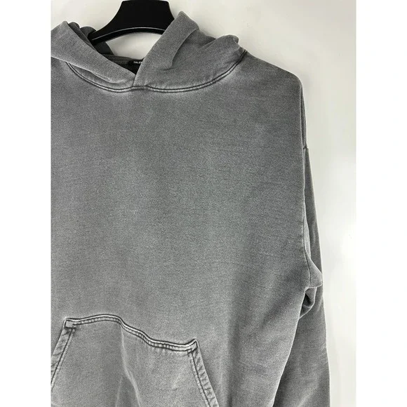 Talentless x Scott Disick Heavyweight Hoodie Blank Distressed Gray Men's Large - Picture 10 of 16